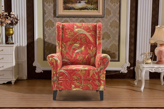 Korver Armchair – Chinoiserie Print Fabric