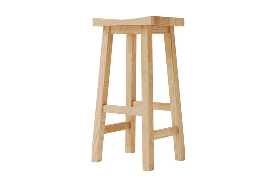 Barc Solid Seat Barstool - Ash