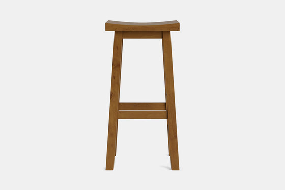 Barc Solid Seat Barstool - Pine