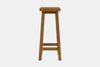 Barc Solid Seat Barstool - Pine