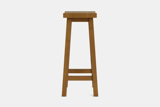 Barc Solid Seat Barstool - Pine