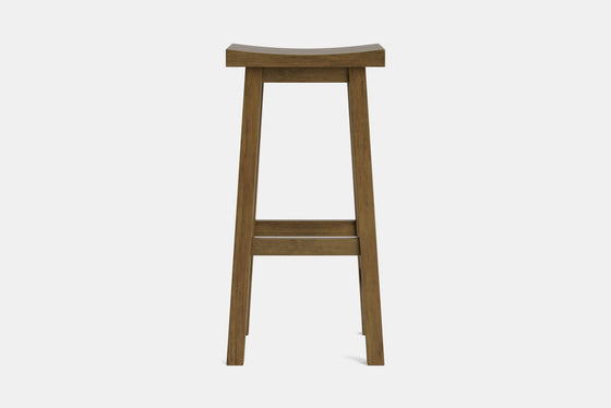 Barc Solid Seat Barstool - Pine