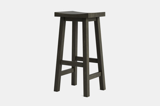 Barc Solid Seat Barstool - Pine