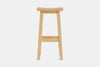 Barc Solid Seat Barstool - Pine