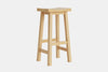 Barc Solid Seat Barstool - Pine