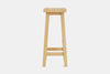 Barc Solid Seat Barstool - Pine