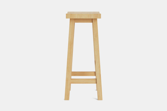 Barc Solid Seat Barstool - Pine