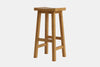 Barc Solid Seat Barstool - Pine