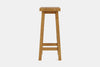 Barc Solid Seat Barstool - Pine