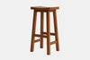 Barc Solid Seat Barstool - Pine