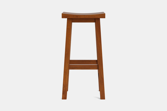 Barc Solid Seat Barstool - Pine