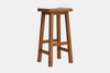 Barc Solid Seat Barstool - Pine