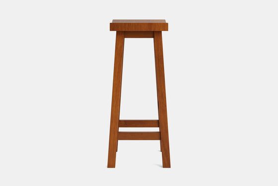 Barc Solid Seat Barstool - Pine