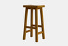 Barc Solid Seat Barstool - Pine