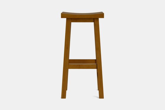 Barc Solid Seat Barstool - Pine