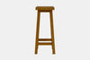 Barc Solid Seat Barstool - Pine