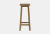 Barc Solid Seat Barstool - Pine