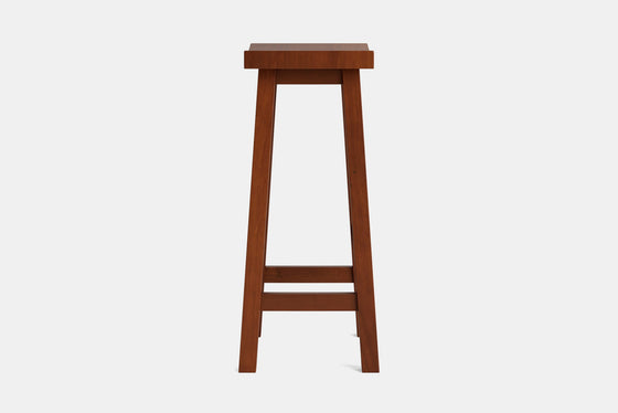 Barc Solid Seat Barstool - Pine