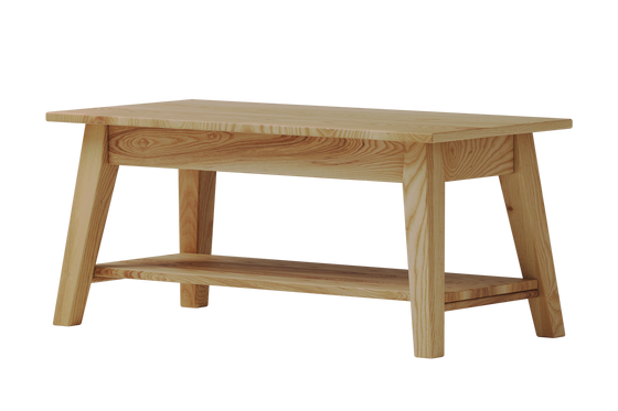 Cairo Coffee Table with Rack - Ash