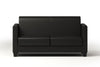 Charleston 2 Seat Sofa - Black PU