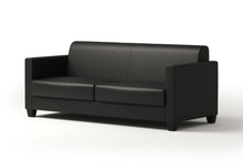  Charleston 3 Seat Sofa - Black PU