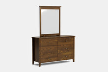  Ivy 6 Drawer Dresser & Mirror - Ash