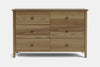 Ivy 6 Drawer Lowboy - Ash