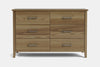 Ivy 6 Drawer Lowboy - Ash