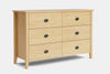 Ivy 6 Drawer Lowboy - Pine