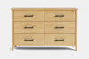 Ivy 6 Drawer Lowboy - Pine