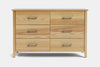 Ivy 6 Drawer Lowboy - Ash