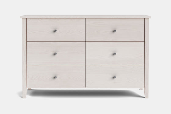 Ivy 6 Drawer Lowboy - Ash