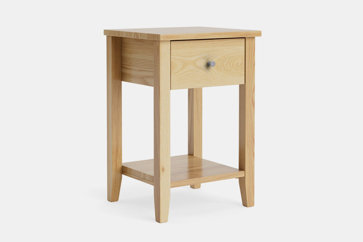 Ivy Small 1 Drawer Bedside Table - Ash – Coastwood Commercial