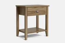  Ivy Wide 1 Drawer Bedside Table - Ash