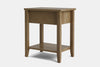 Ivy Wide 1 Drawer Bedside Table - Ash