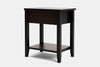 Ivy Wide 1 Drawer Bedside Table - Ash