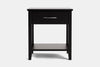 Ivy Wide 1 Drawer Bedside Table - Ash