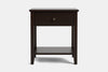 Ivy Wide 1 Drawer Bedside Table - Pine