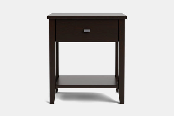 Ivy Wide 1 Drawer Bedside Table - Pine