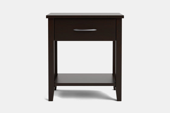 Ivy Wide 1 Drawer Bedside Table - Pine