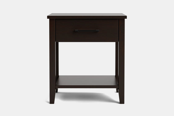 Ivy Wide 1 Drawer Bedside Table - Pine