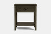 Ivy Wide 1 Drawer Bedside Table - Ash