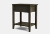 Ivy Wide 1 Drawer Bedside Table - Ash