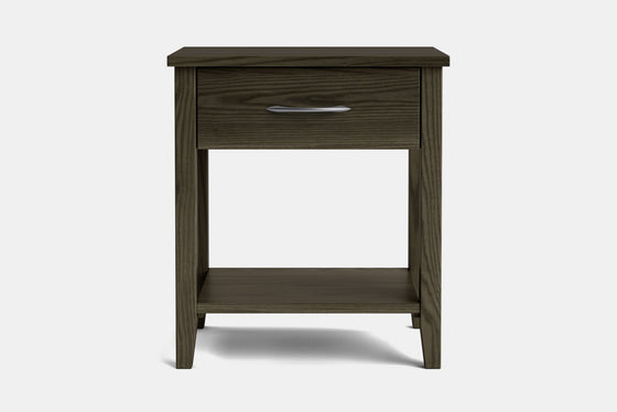 Ivy Wide 1 Drawer Bedside Table - Ash