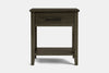 Ivy Wide 1 Drawer Bedside Table - Ash