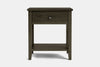 Ivy Wide 1 Drawer Bedside Table - Ash