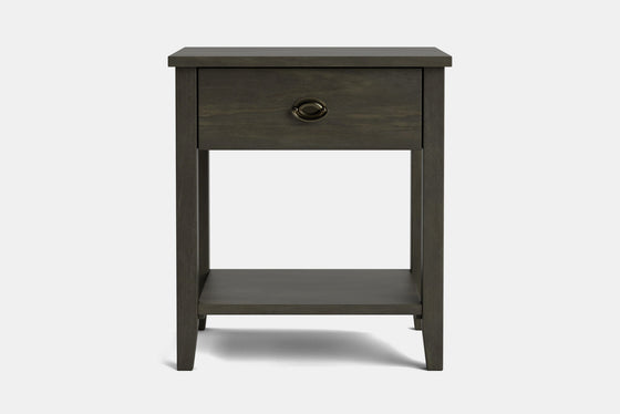 Ivy Wide 1 Drawer Bedside Table - Pine