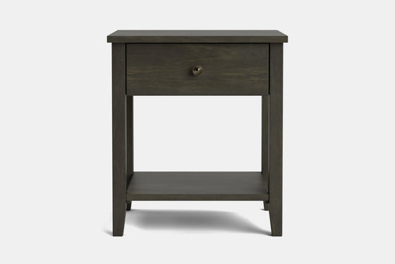 Ivy Wide 1 Drawer Bedside Table - Pine