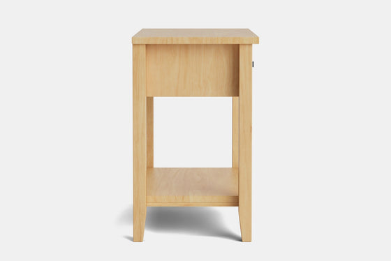 Ivy Wide 1 Drawer Bedside Table - Pine