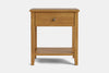 Ivy Wide 1 Drawer Bedside Table - Pine